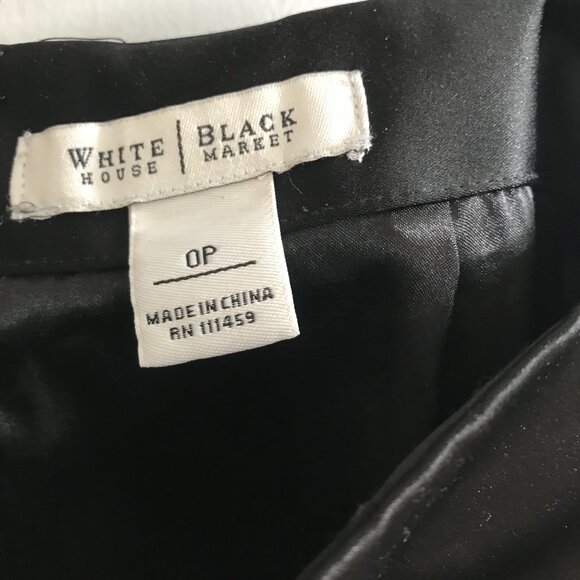 White House, Black Market, mini skirt with flat black beading - Picture 4 of 4